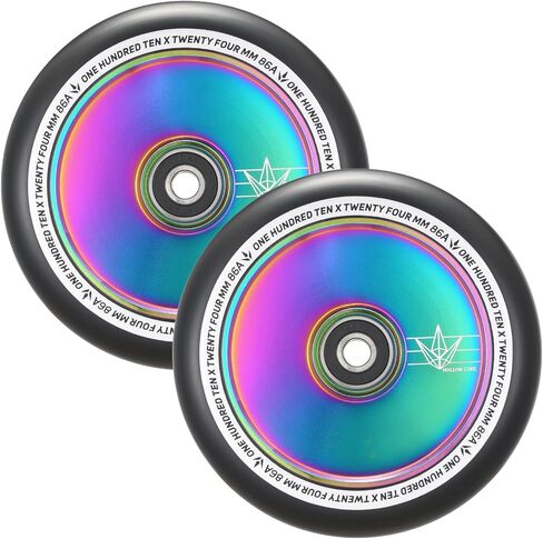 Envy Scooters Hollowcore Wheels Pair - 120mm x 26mm - Black in Saudi Arabia