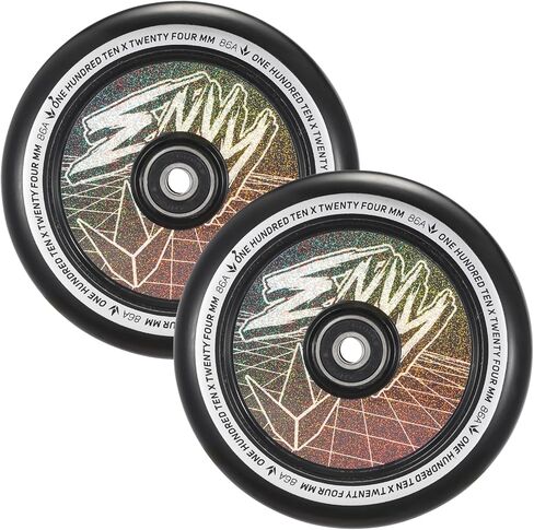 Envy Scooters Hollowcore Wheels Pair - 120mm x 26mm - Black in Saudi Arabia