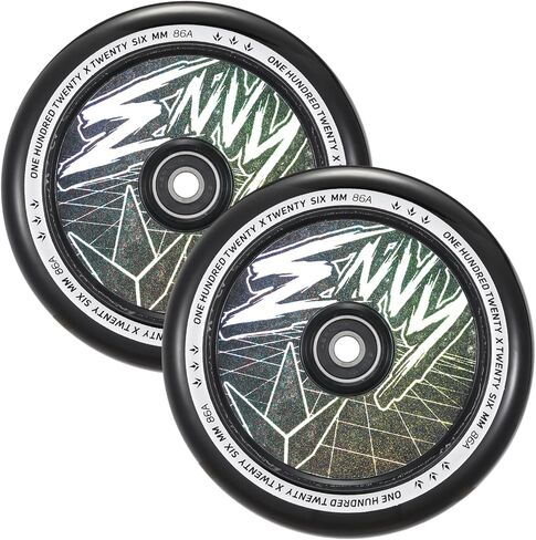 Envy Scooters Hollowcore Wheels Pair - 120mm x 26mm - Black in Saudi Arabia