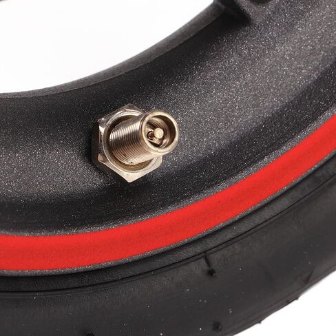 Electric Scooter Rear Wheel, Rear Wheel with 120mm/4.7in Brake Disc Red Pneumatic Tyre Aluminum Alloy Hub Rubber Tire Replacement Wheel for PRO PRO2 M3 in Saudi Arabia