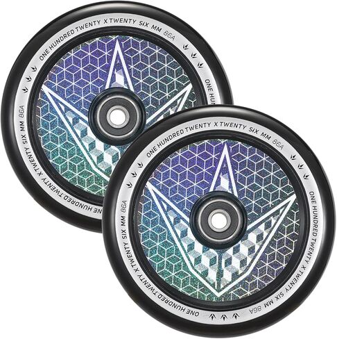 Envy Scooters Hollowcore Wheels Pair - 120mm x 26mm - Black in Saudi Arabia