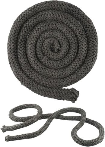Black Fiberglass Stove Door Rope Seal 25 mm Diameter 2 m Length for Wood Burning Stoves,Pellet Stoves,Fireplaces,Boilers Industrial Ovens in Saudi Arabia