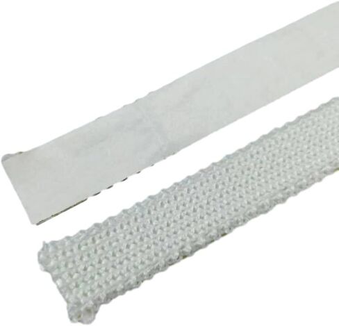 Fiberglass Flat Stove Rope Seal 10mm x 3mm for Furnace,Boiler,Chimney,Kiln,Oven Door – White,200cm in Saudi Arabia