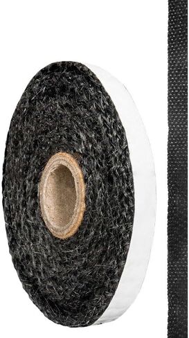Fiberglass Stove Door Seal Rope 20 mm x 2 mm Heat Resistant Flat Glass Gasket for Wood Burning Fireplace Chimney Oven,Black in Saudi Arabia