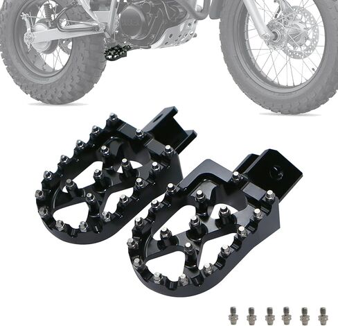 TW200 Foot Pegs Dirt Bike Pegs foot bracket rest plate pedals for yamaha TW 200 (1989-2023) in Saudi Arabia