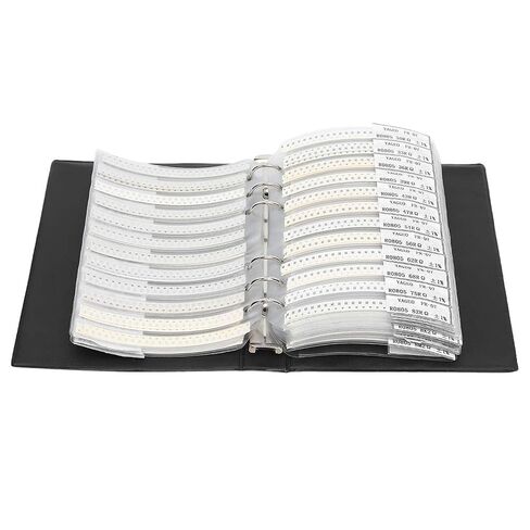 0805 Resistors Assortment Kit with 170 Types in Sample Book for Electronics Projects and PCB Prototyping in Saudi Arabia