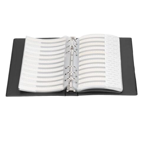مجموعة مكونة من 8500 قطعة من مقاومات SMD عينة من مقاومات شرائح الكتب 0402 لعشاق التطوير الإلكتروني، كتاب صندوق حزمة SMT لمكونات لوحة الدائرة in Saudi Arabia