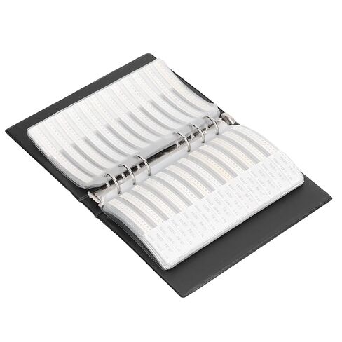 مجموعة مكونة من 8500 قطعة من مقاومات SMD عينة من مقاومات شرائح الكتب 0402 لعشاق التطوير الإلكتروني، كتاب صندوق حزمة SMT لمكونات لوحة الدائرة in Saudi Arabia