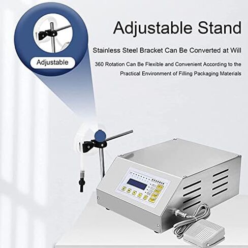 Liquid Filling Machine, Automatic Peristaltic Pump with Digital Control, Bottle Filler for Water and Liquid in Saudi Arabia