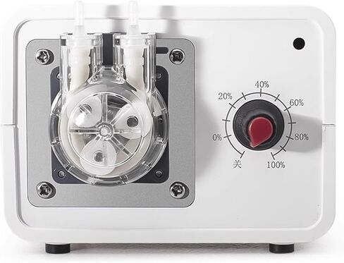 24V Small Peristaltic Pump, 8-185ml/min Adjustable Speed Liquid Dosing Pump, with 2m Transparent Silicone Tube, for Laboratory Applications in Saudi Arabia
