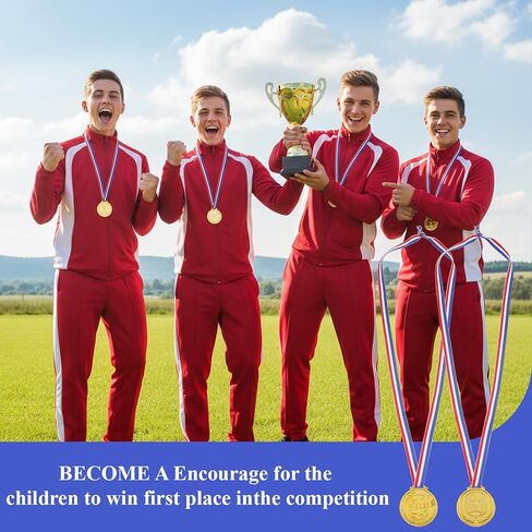 30 قطعة ميداليات ذهبية للأطفال، ميداليات بلاستيكية للجوائز، كأس صغير 1.38 بوصة وميدالية الفائز للرياضة، المنافسة، عرض المواهب، هدايا الألعاب in Kuwait