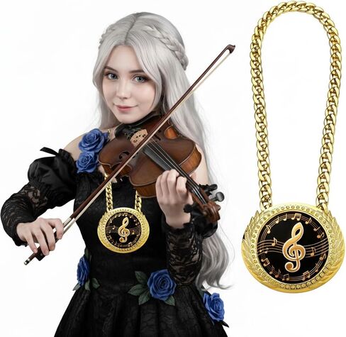 ميداليات جوائز Goutoports ميداليات فائزة بالذهب مقاس 6 بوصات مع سلسلة عنق الإنجاز الأكاديمي جائزة الطالب للموسيقى والرياضيات هدية للبطولات والمسابقات والحفلات والأطفال والكبار in Kuwait