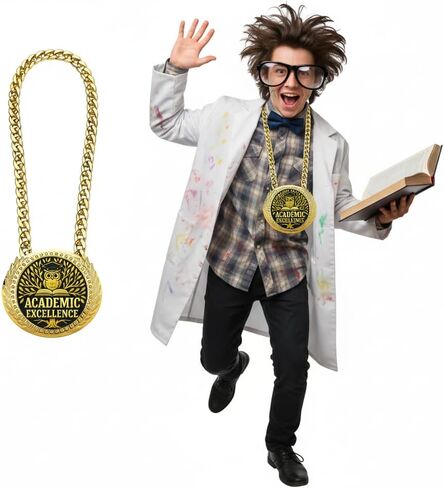 Goutoports Award Medals 6" Gold Winner Medals with Neck Chain Academic Achievement Music Math Student Award Prize Gift for Tournaments, Competitions, Party, Kids and Adults in Saudi Arabia