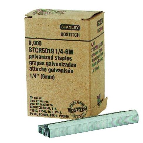 Bostitch PowerCrown 1/4 in. L x 7/16 in. W Steel Wide Crown Staples 18 Ga. 6000 pk in Saudi Arabia