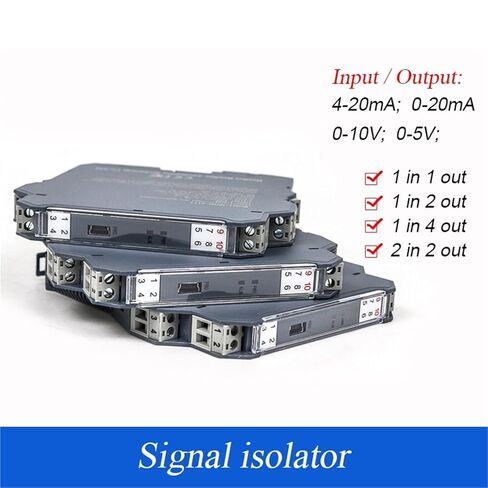 1pcs 4-20mA Converter Signal Isolation DC to DC Converter Power 18-32VDC 1in1, 1in2, 2in2, 1in4 Output(1in1,Input 4-20mA,Output 4-20mA) in Saudi Arabia