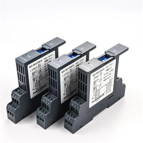 DC Analog 4-20mA Galvanic Signal Converter Isolator 0-10V Signal Isolation Signal Isolator Socket Type 18-30V(2in2out,Input 0-5Vdc,Out 0-20mA) in Saudi Arabia