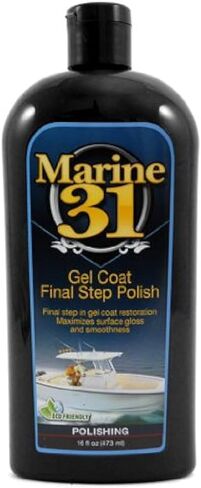 Marine 31 Gel Coat Final Step Polish | High Gloss Finish & Oxidation Removal | Restores Shine & Protects | M31-200 | 16 fl oz in Kuwait