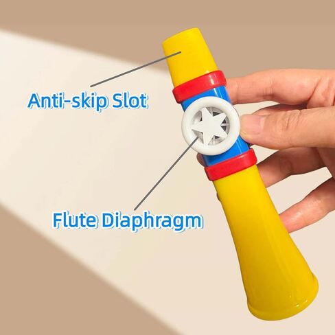 Kazoos for Adults Plastic, Professional Kazoo Instrument for Road Trips & Backyard Jams – Washable, Premium ABS, Permanent Membrane, Easy to Learn, for Guitar Ukulele Violin Piano (Yellow) in Saudi Arabia