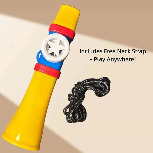 Kazoos for Adults Plastic, Professional Kazoo Instrument for Road Trips & Backyard Jams – Washable, Premium ABS, Permanent Membrane, Easy to Learn, for Guitar Ukulele Violin Piano (Yellow) in Saudi Arabia