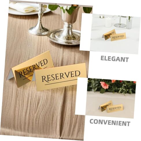 MAGICLULU 3Pcs Reserved Table Tent Signs Reservation Signs for Weddings Restaurants and Events Easy to Use Seating Arrangement Markers in Saudi Arabia