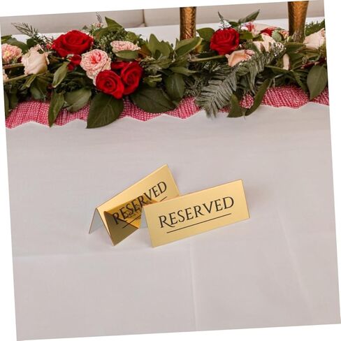 MAGICLULU 3Pcs Reserved Table Tent Signs Reservation Signs for Weddings Restaurants and Events Easy to Use Seating Arrangement Markers in Saudi Arabia