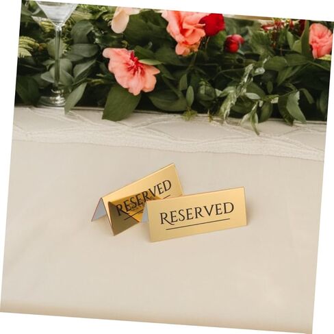 MAGICLULU 3Pcs Reserved Table Tent Signs Reservation Signs for Weddings Restaurants and Events Easy to Use Seating Arrangement Markers in Saudi Arabia