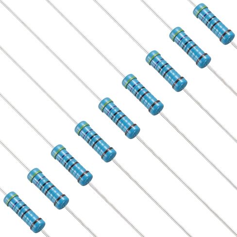 PATIKIL 68 Ohm Resistor, 50Pcs 1W Metal Film Fixed Resistor Kit 1% Tolerance Multiple Values of Resistance Optional for DIY Electronics Projects Computer TV Circuit Board in Kuwait
