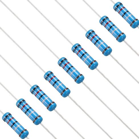 PATIKIL 68 Ohm Resistor, 50Pcs 1W Metal Film Fixed Resistor Kit 1% Tolerance Multiple Values of Resistance Optional for DIY Electronics Projects Computer TV Circuit Board in Kuwait