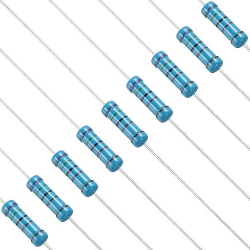 PATIKIL 68 Ohm Resistor, 50Pcs 1W Metal Film Fixed Resistor Kit 1% Tolerance Multiple Values of Resistance Optional for DIY Electronics Projects Computer TV Circuit Board in Kuwait