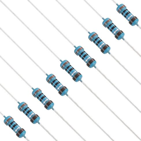 PATIKIL 68 Ohm Resistor, 50Pcs 1W Metal Film Fixed Resistor Kit 1% Tolerance Multiple Values of Resistance Optional for DIY Electronics Projects Computer TV Circuit Board in Kuwait