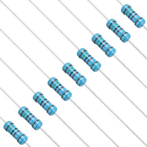 PATIKIL 68 Ohm Resistor, 50Pcs 1W Metal Film Fixed Resistor Kit 1% Tolerance Multiple Values of Resistance Optional for DIY Electronics Projects Computer TV Circuit Board in Kuwait
