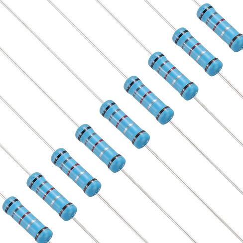 PATIKIL 68 Ohm Resistor, 50Pcs 1W Metal Film Fixed Resistor Kit 1% Tolerance Multiple Values of Resistance Optional for DIY Electronics Projects Computer TV Circuit Board in Kuwait