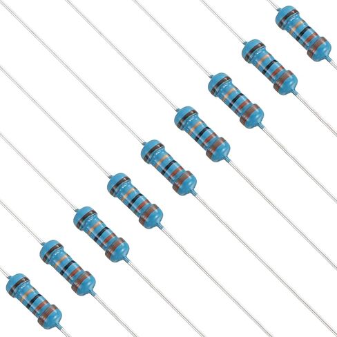 PATIKIL 68 Ohm Resistor, 50Pcs 1W Metal Film Fixed Resistor Kit 1% Tolerance Multiple Values of Resistance Optional for DIY Electronics Projects Computer TV Circuit Board in Kuwait