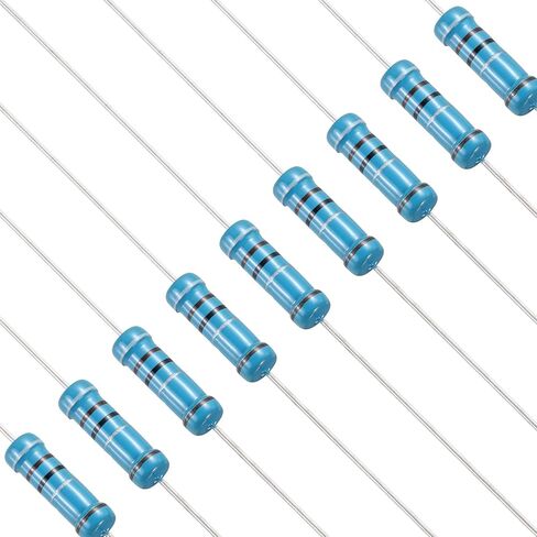 PATIKIL 68 Ohm Resistor, 50Pcs 1W Metal Film Fixed Resistor Kit 1% Tolerance Multiple Values of Resistance Optional for DIY Electronics Projects Computer TV Circuit Board in Kuwait