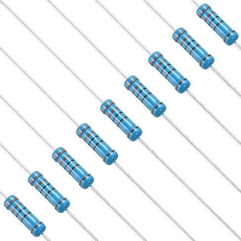 PATIKIL 68 Ohm Resistor, 50Pcs 1W Metal Film Fixed Resistor Kit 1% Tolerance Multiple Values of Resistance Optional for DIY Electronics Projects Computer TV Circuit Board in Kuwait