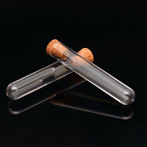 30 Pcs 10ml 15x100mm Plastic Clear Test Tubes Science Party Test Tubes Sample Storage Tubes Small Candy Test Tubes with Cork Stoppers in Saudi Arabia