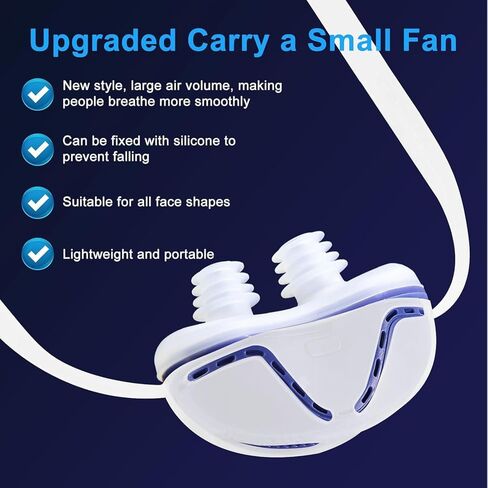 Anti Snoring Devices - Snoring Solution - Mini Anti Snoring Sleep Aid - Upgraded Variable Speed Mini Anti Snoring - Double Eddy Current Nasal Dilators - 2B in Kuwait