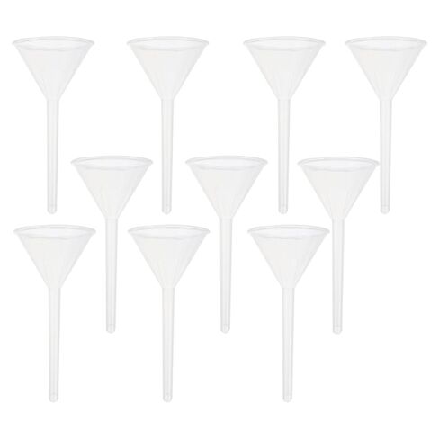 12pcs 75mm Laboratory Plastic Funnel Set with Triangle Filter Funnel for Scientific Experiments and Liquid Transfer in Saudi Arabia