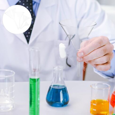 GARVALON 4pcs Borosilicate Glass Laboratory Filter Funnel Set, Scientific Filling Funnels with 40mm 60mm 75mm 90mm Sizes for Precise Liquid Transfer and Lab Use in Kuwait