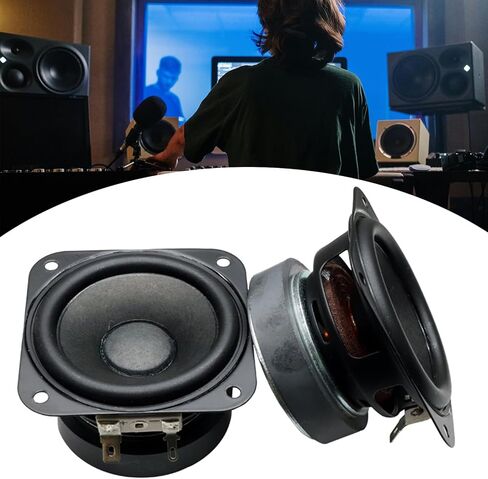 70mm Subwoofer Square 4Ω 15w Rubber Low Tone Loudspeaker Karaoke Bass Woofer 2.75in Square Woofer in Kuwait