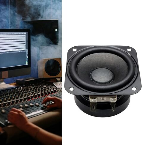 70mm Subwoofer Square 4Ω 15w Rubber Low Tone Loudspeaker Karaoke Bass Woofer 2.75in Square Woofer in Kuwait