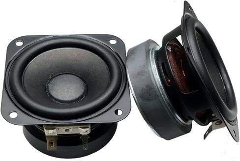 70mm Subwoofer Square 4Ω 15w Rubber Low Tone Loudspeaker Karaoke Bass Woofer 2.75in Square Woofer in Kuwait