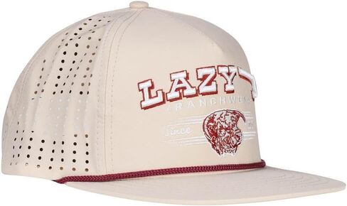 قبعة Lazy J Ranch Wear Hereford Bull Western Performance Rope Trucker - قابلة للتعديل، للجنسين in Kuwait