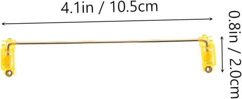 Gold-Plated Satellite Shaft for Mechanical Keyboards 6.25u and 2u Mount Plate Stabilizer DIY Computer Supply for Gaming Enthusiasts in Saudi Arabia