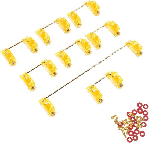 Gold-Plated Satellite Shaft for Mechanical Keyboards 6.25u and 2u Mount Plate Stabilizer DIY Computer Supply for Gaming Enthusiasts in Saudi Arabia