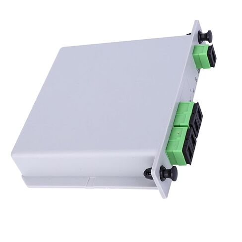 Fafeicy 1X4 Singlemode Optical Splitter, Vane/Wing Technology, Efficient PLC Fiber Optic Splitter for Home Wiring Projects, SCAPC Interface, Ideal for Fiber Optic LAN Networking in Saudi Arabia