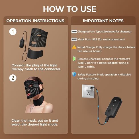 Red Light Therapy for Face 103 LED Face Mask Light Therapy with Neck Device Eye Masks,Type C Charging, Adjustable Brightness Timer,Infrared Light Therapy Mask for Home,Travel,Yoga,Sleep,Working in Saudi Arabia