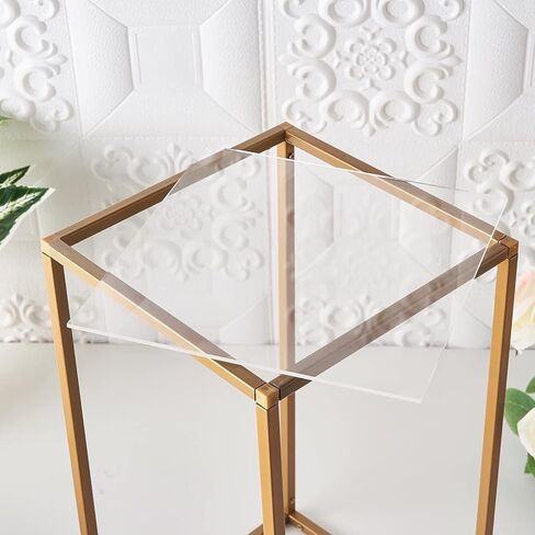 2 Clear 14x14-Inch Square Plexiglass Sheets DIY Acrylic Sign Boards - Wedding Party Events Home DIY Crafts Decorations in Kuwait