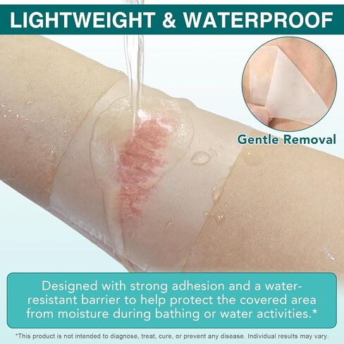 Hydrocolloid Roll for Wound Care, (2in*11.8ft) Hydrocolloid Bandages, Cut-to-Size, Medical Grade Hydrocolloid Roll with Self-Adhesive, Ultra Absorbent, Flexible & Waterproof, First Aid Kit Essential in Kuwait