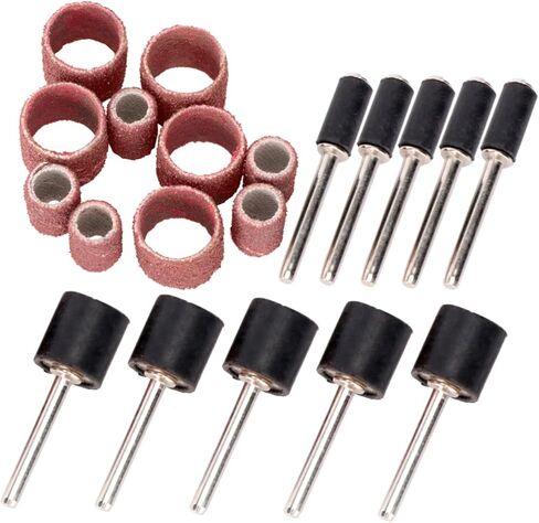 20pcs Rotary Tool Accessories Sandpaper Rings Set Metal Sandpaper Polishing in Saudi Arabia
